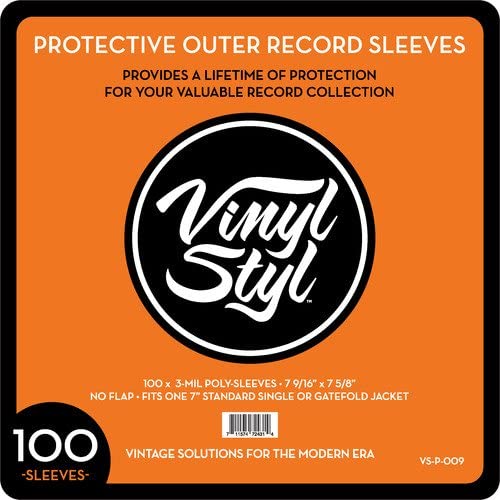 Vinyl Styl™ 12 Inch Vinyl Record Protective Outer Sleeves - 100 Count