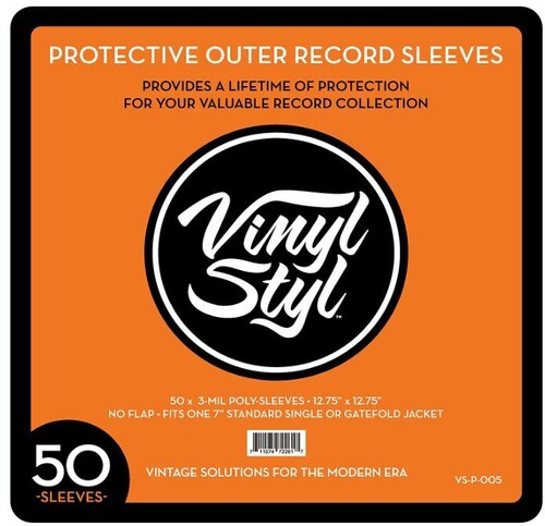 Vinyl Styl™ 12 Inch Vinyl Record Protective Outer Sleeves - 50 Count